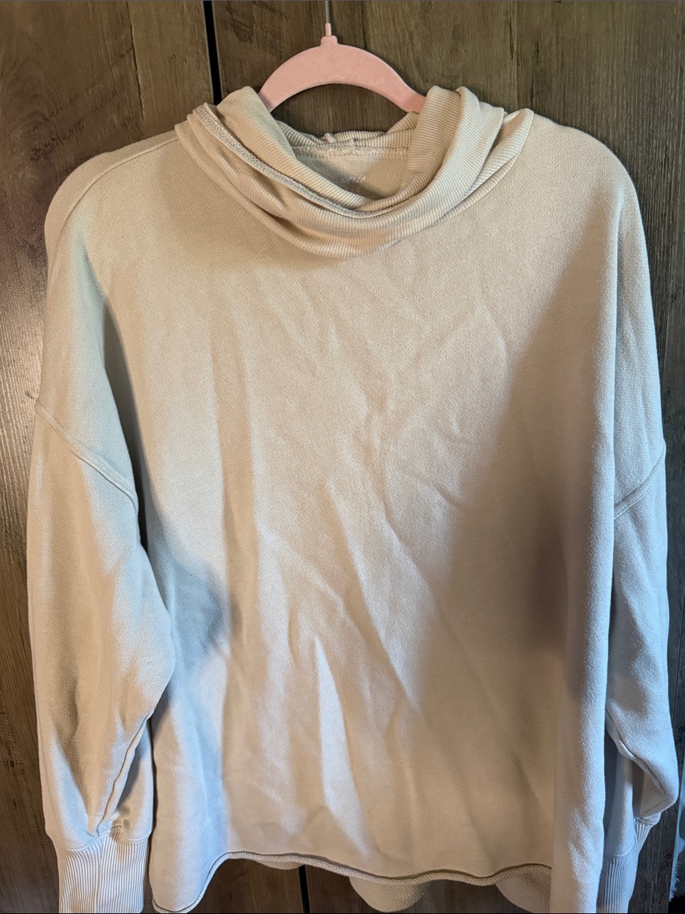 Everyday Cozy Hooded Pullover Sweater - Cream